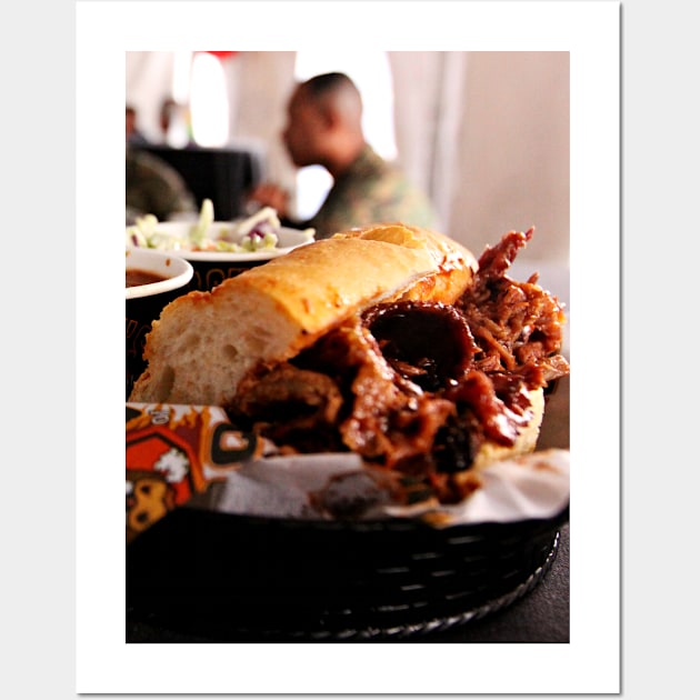 BBQ Beef Brisket Sandwich Wall Art by Bravuramedia